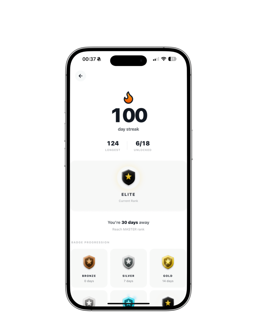 Hydra Fuel 100 day streak with badges
